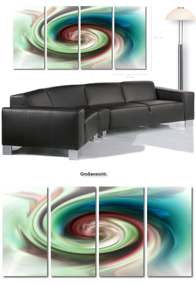 Wirbel auf Leinwand - Ultra moderne Leinwandbilder, Kunstdrucke ...