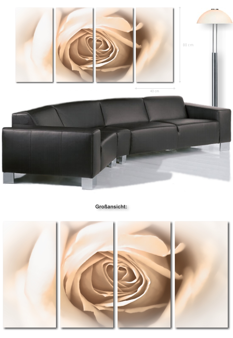 Rosenbilder, Rose auf Leinwand - Ultra moderne Leinwandbilder, Kunstdrucke, Wandbilder ...