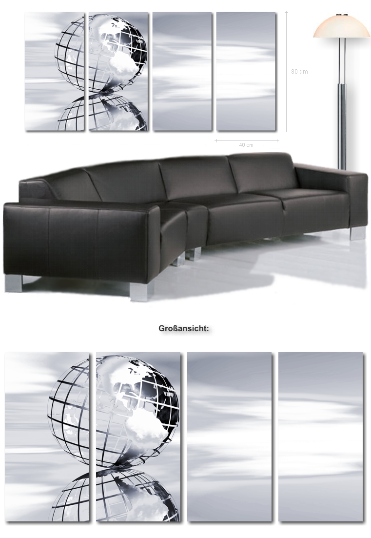 Die Erschaffung Adams - Ultra moderne Billder auf Keilrahmen -  Schne Bilder auf Leinwand