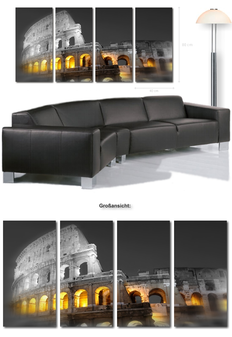 Wandbilder Kolosseum - Wandbild Colosseo di Roma